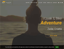 Tablet Screenshot of kayaktours-croatia.com